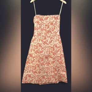 J Crew Strapless Midi Floral Summer Dress size petite 8